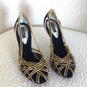 Dolce & Gabbana Black and Gold Women's Shoes